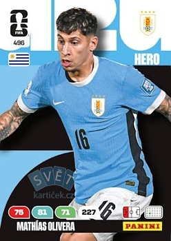 Mathias Olivera Uruguay Panini FIFA World Cup 2026 Adrenalyn XL #496